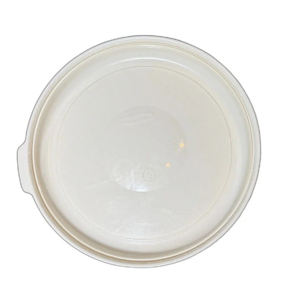 Vintage Rubbermaid Servin Saver #5 Large Round Food Storage Container almond
